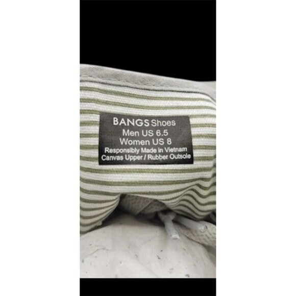 BANGS SHOES HIGH TOPS BEIGE LONDON FOG SUCCULENT/CACTUS   Unisex W8/M6.5 NWT - Picture 3 of 6
